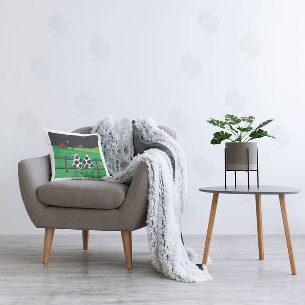 Stupell Industries Roger Straub | Girls Night Out Cows Printed Throw Pillow