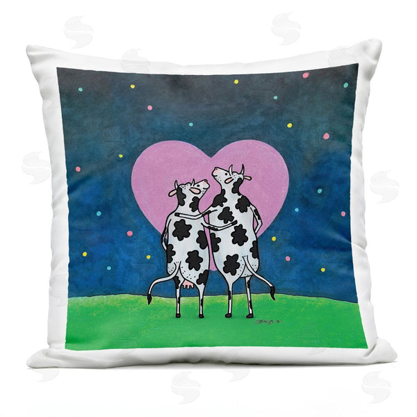 Stupell Industries Roger Straub | Loving Significant Udder Printed Throw Pillow
