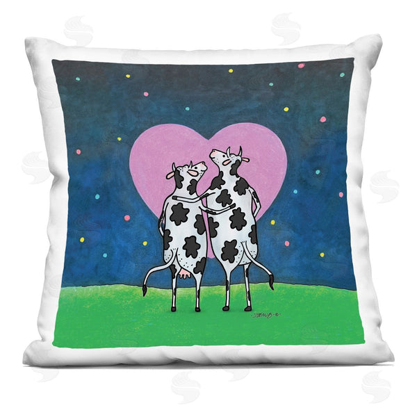 stupell industries Roger Straub | Loving Significant Udder Printed Throw Pillow
