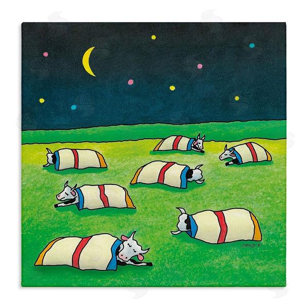 stupell industries Roger Straub | Pasture Cows Bedtime