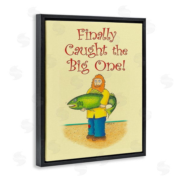 Stupell Industries Roger Straub | The Big One Fisherman