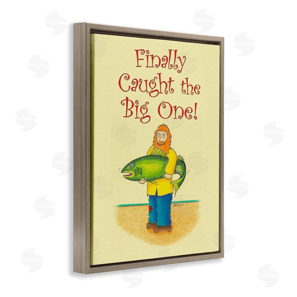 Stupell Industries Roger Straub | The Big One Fisherman