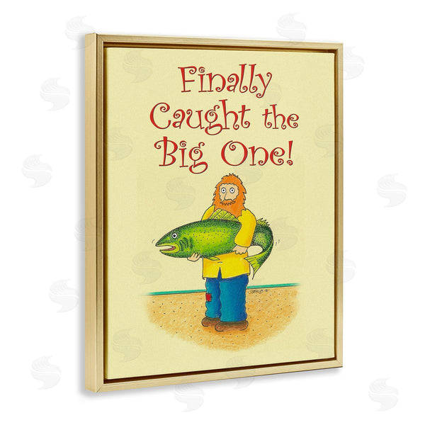 Stupell Industries Roger Straub | The Big One Fisherman