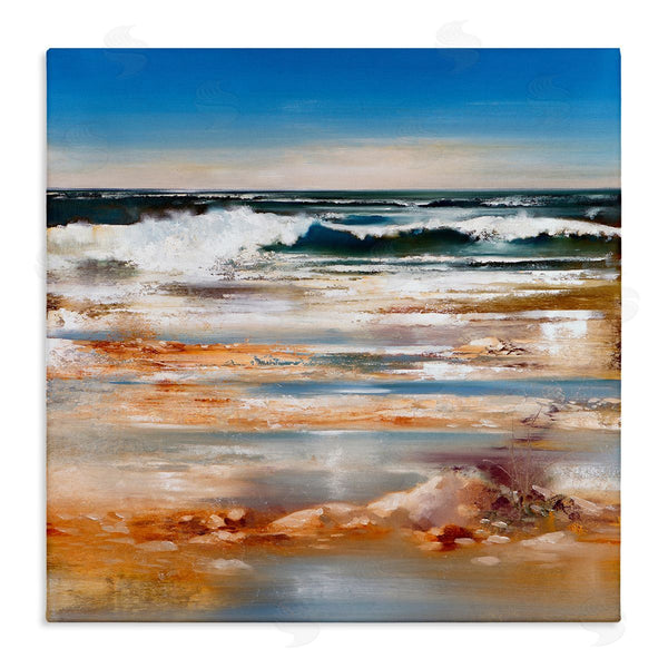 stupell industries Ron Di Scenza | Rolling Waves Abstract Shore Wall Art