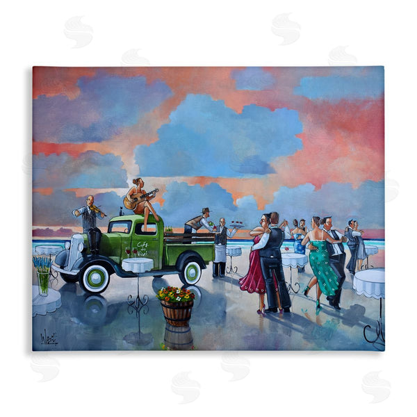 stupell industries Ronald West | Beach Ballroom Dance Wall Art