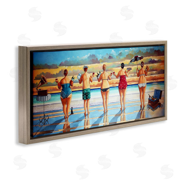 Stupell Industries Ronald West | Beach Friends Coastal Summer Fun Wall Art