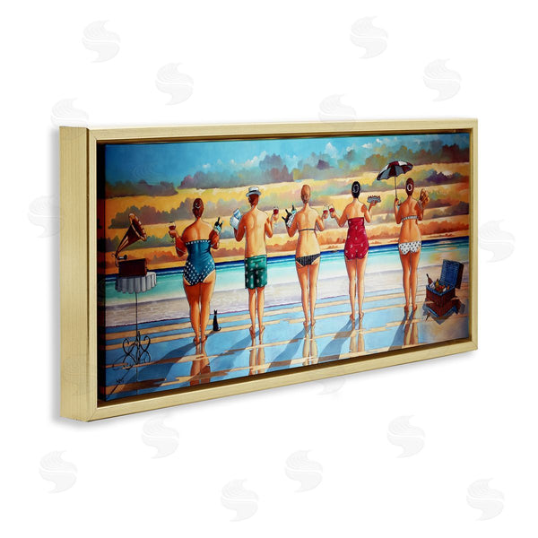 Stupell Industries Ronald West | Beach Friends Coastal Summer Fun Wall Art