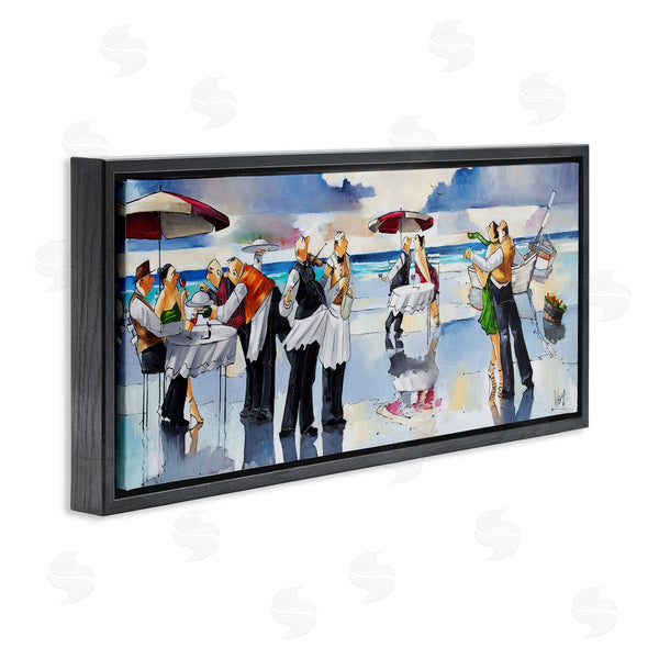 Stupell Industries Ronald West | Fancy Dinner On Beach Wall Art