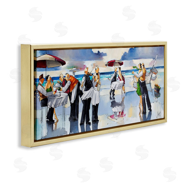 Stupell Industries Ronald West | Fancy Dinner On Beach Wall Art