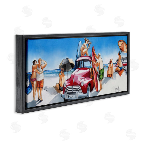 Stupell Industries Ronald West | Group Of Beachgoers Wall Art