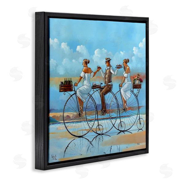 Stupell Industries Ronald West | Summer Shore Bicycle Ride Wall Art