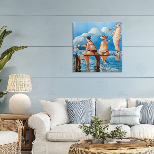 Stupell Industries Ronald West | Tea Break On The Jetty Wall Art