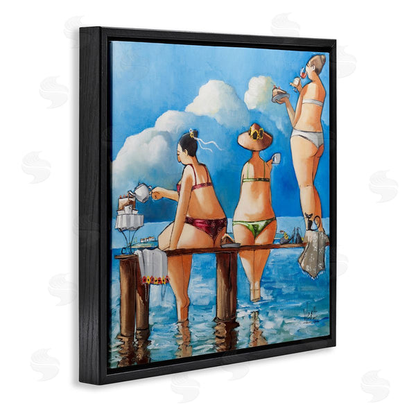 Stupell Industries Ronald West | Tea Break On The Jetty Wall Art