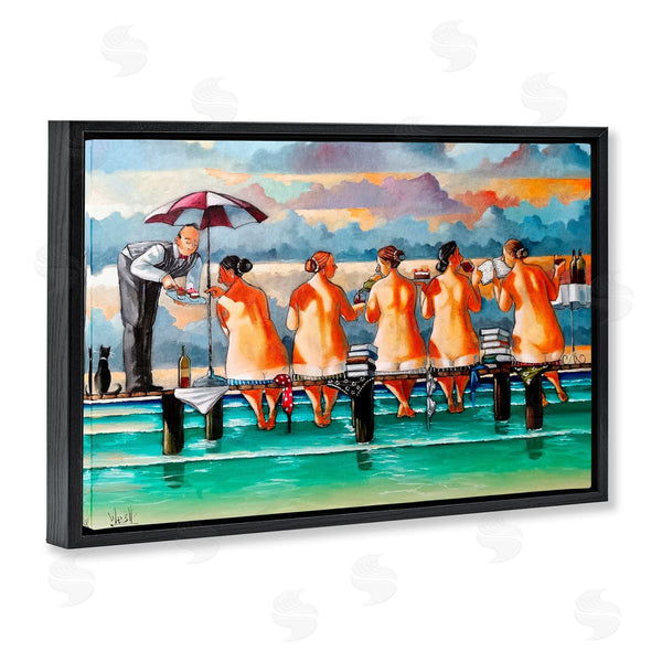 Stupell Industries Ronald West | The Book Club Beachgoers Wall Art