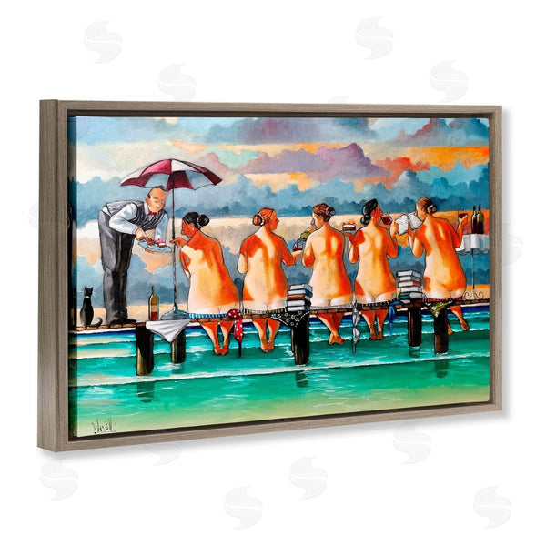 Stupell Industries Ronald West | The Book Club Beachgoers Wall Art
