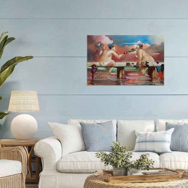 Stupell Industries Ronald West | Wine & Cake On The Jetty Wall Art