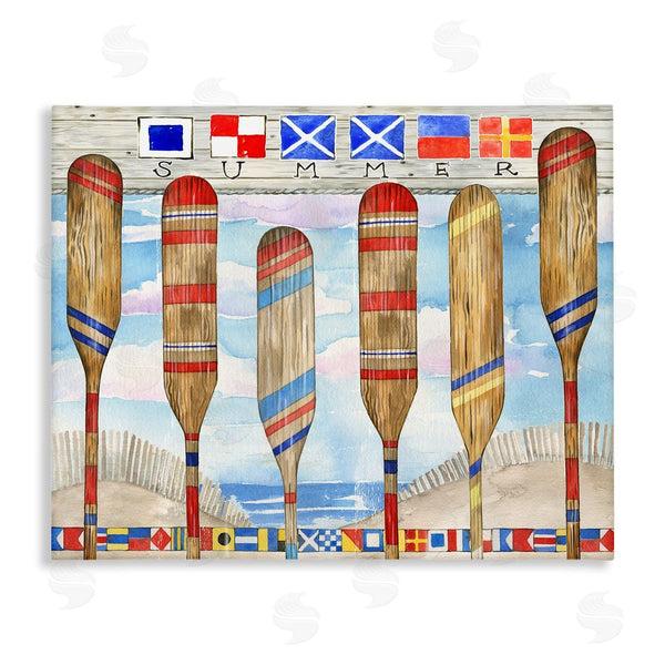 stupell industries Ronnie Rooney | Nautical Flags & Paddles Wall Art