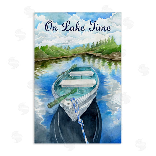 stupell industries Ronnie Rooney | On Lake Time Canoe Wall Art