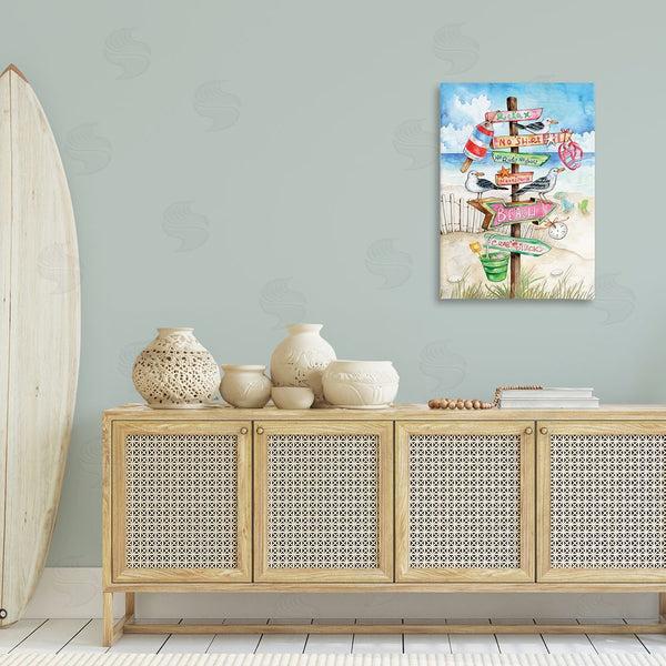 Stupell Industries Ronnie Rooney | Seaside Rules Signs Wall Art
