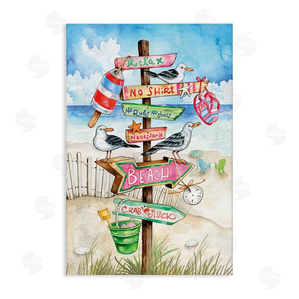 stupell industries Ronnie Rooney | Seaside Rules Signs Wall Art