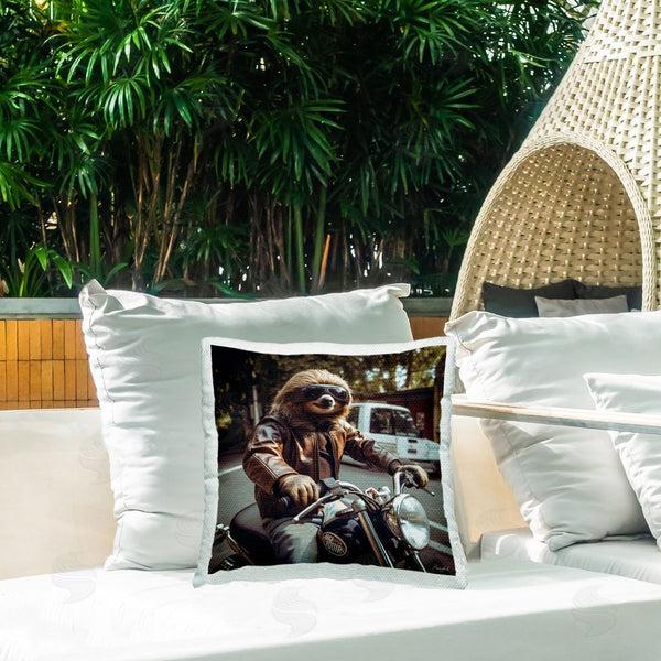 Stupell Industries Roozbeh | Animal On Motorcycle Printed Throw Pillow