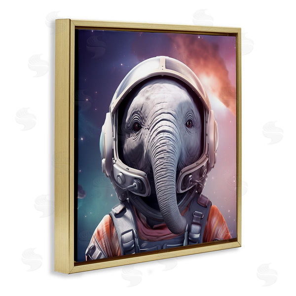 Stupell Industries Roozbeh | Astronaut Elephant Portrait Wall Art