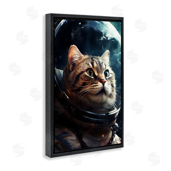 Stupell Industries Roozbeh Bahramali | Amazed Astronaut Cat