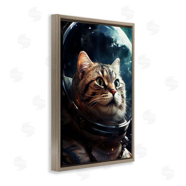 Stupell Industries Roozbeh Bahramali | Amazed Astronaut Cat