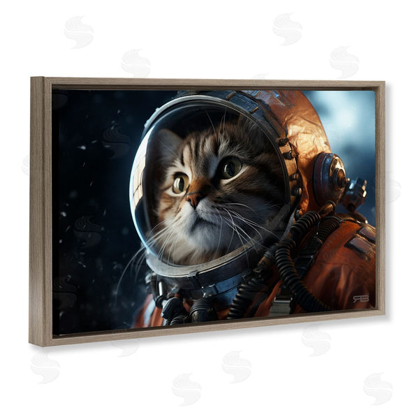 Stupell Industries Roozbeh Bahramali | Astronaut Cat In Space
