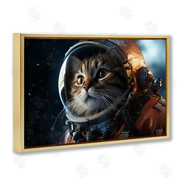 Stupell Industries Roozbeh Bahramali | Astronaut Cat In Space