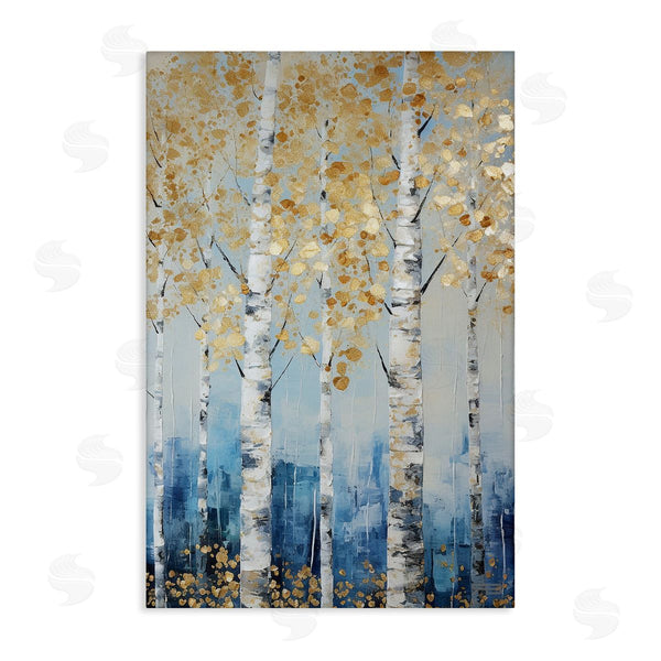 stupell industries Roozbeh Bahramali | Autumnal Birch Forest Wall Art