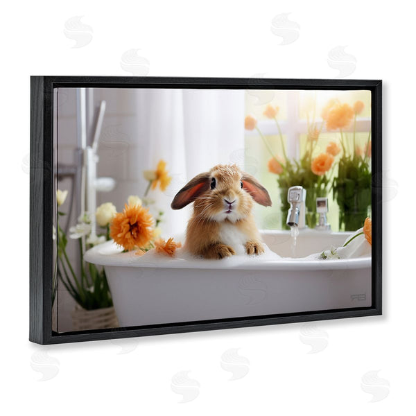 Stupell Industries Roozbeh Bahramali | Bathing Baby Bunny