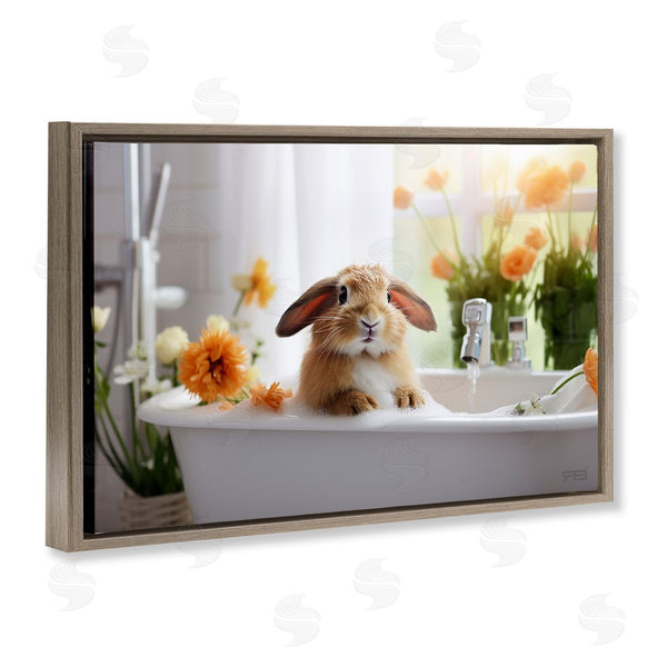 Stupell Industries Roozbeh Bahramali | Bathing Baby Bunny