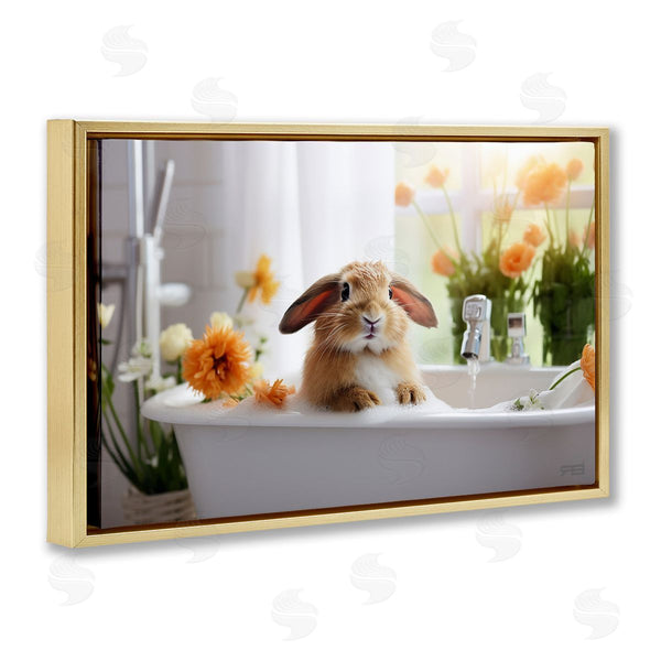 Stupell Industries Roozbeh Bahramali | Bathing Baby Bunny