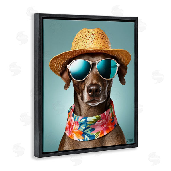 Stupell Industries Roozbeh Bahramali | Beach Ready Pup