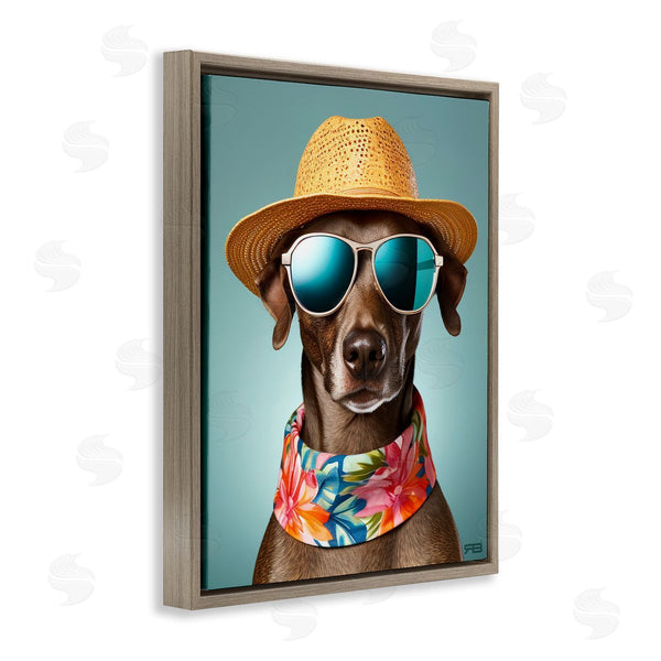 Stupell Industries Roozbeh Bahramali | Beach Ready Pup