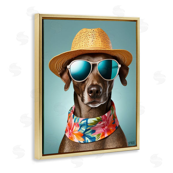 Stupell Industries Roozbeh Bahramali | Beach Ready Pup