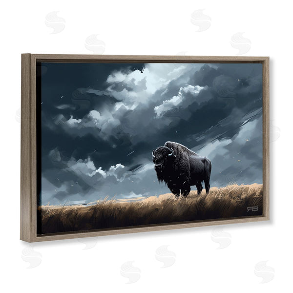 Stupell Industries Roozbeh Bahramali | Bison Silhouette With Clouds