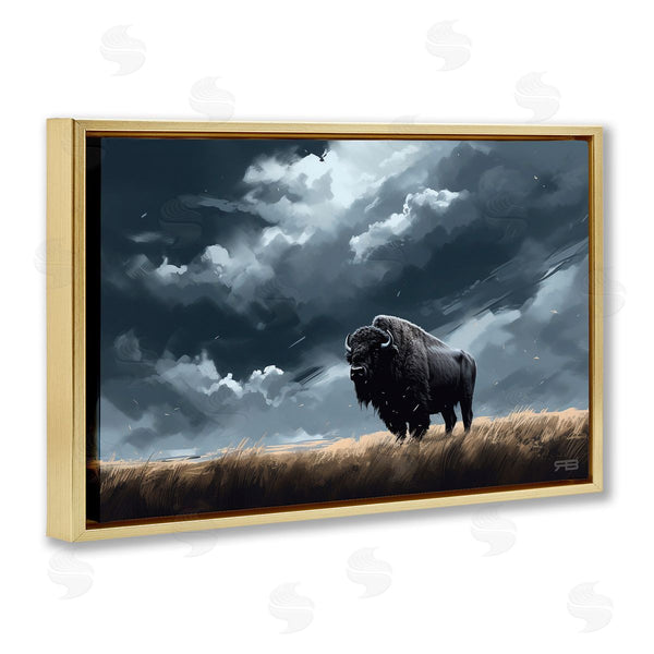 Stupell Industries Roozbeh Bahramali | Bison Silhouette With Clouds