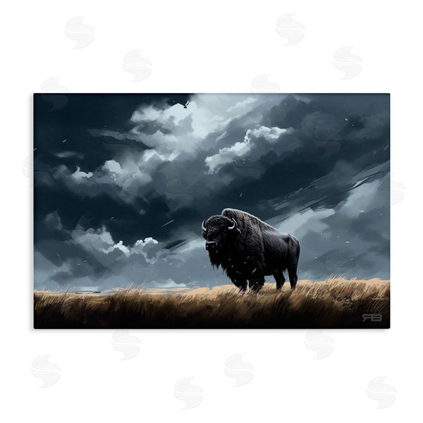 stupell industries Roozbeh Bahramali | Bison Silhouette with Clouds