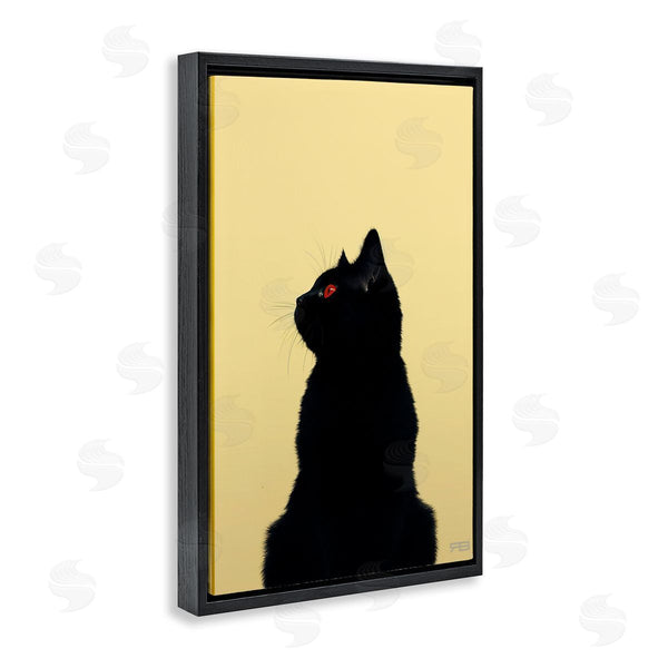 Stupell Industries Roozbeh Bahramali | Black Cat On Yellow
