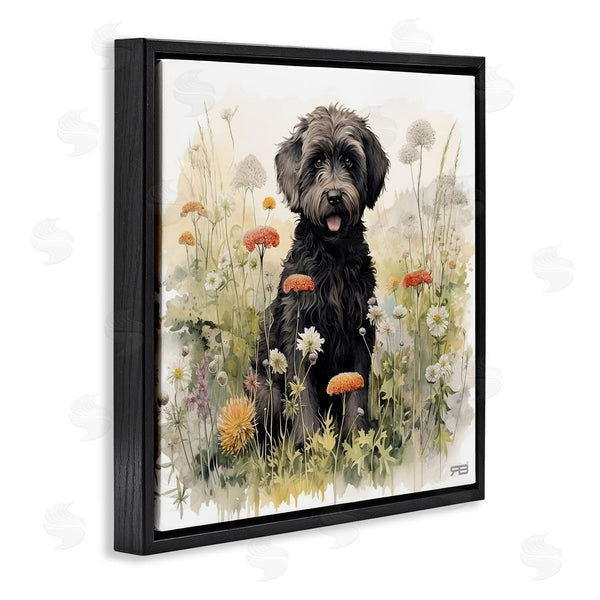 Stupell Industries Roozbeh Bahramali | Black Terrier In Meadow