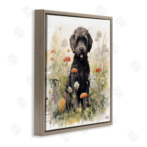 Stupell Industries Roozbeh Bahramali | Black Terrier In Meadow