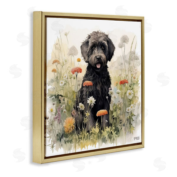 Stupell Industries Roozbeh Bahramali | Black Terrier In Meadow