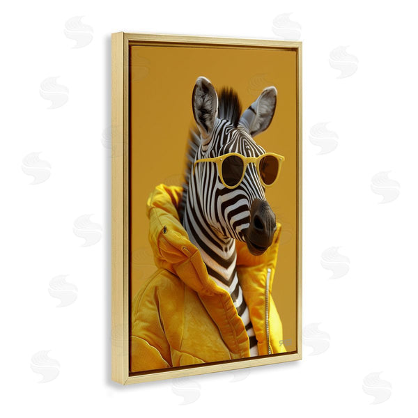 Stupell Industries Roozbeh Bahramali | Bold Zebra In Yellow