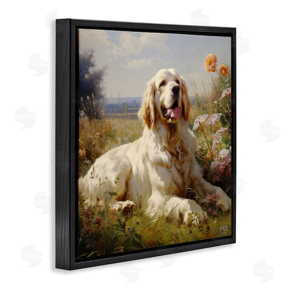 Stupell Industries Roozbeh Bahramali | Calm Golden Retriever Landscape