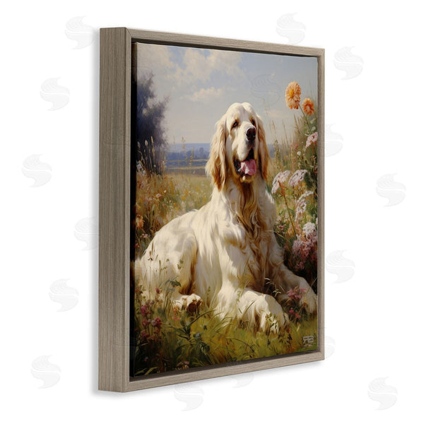 Stupell Industries Roozbeh Bahramali | Calm Golden Retriever Landscape