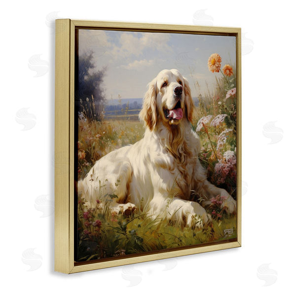 Stupell Industries Roozbeh Bahramali | Calm Golden Retriever Landscape