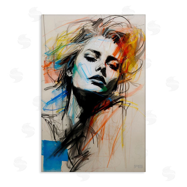 stupell industries Roozbeh Bahramali | Chaotic Sketch Portrait