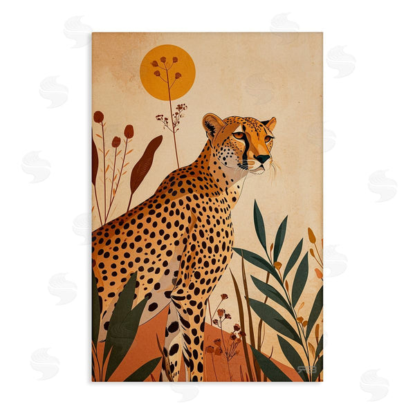 stupell industries Roozbeh Bahramali | Cheetah and Boho Plants